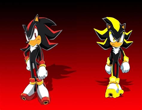Sonic ignored them and got back to work. . Sonic and shadow are brothers